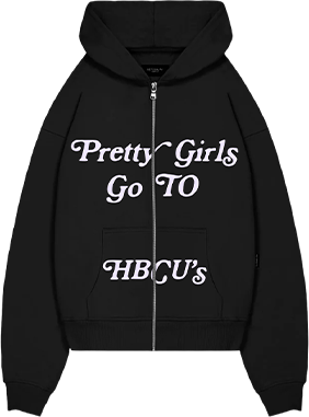 Black Zip Up Pretty Girls - Hoodie