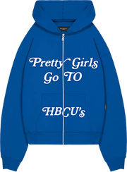 Blue Zip Up Pretty Girls - Hoodie