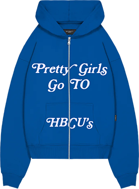 Blue Zip Up Pretty Girls - Hoodie