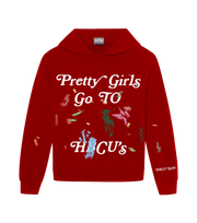 Red Pretty Girls - Paint Splatter Hoodie