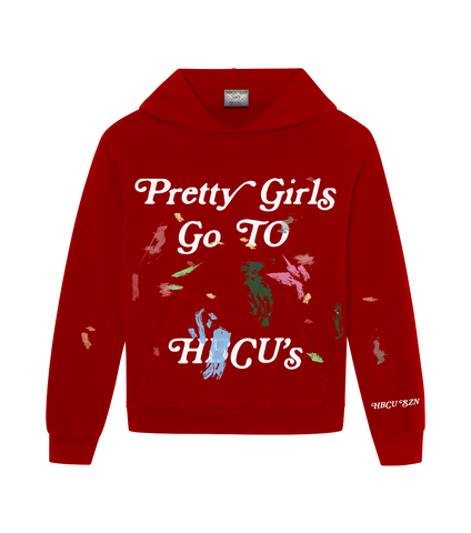 Red Pretty Girls - Paint Splatter Hoodie